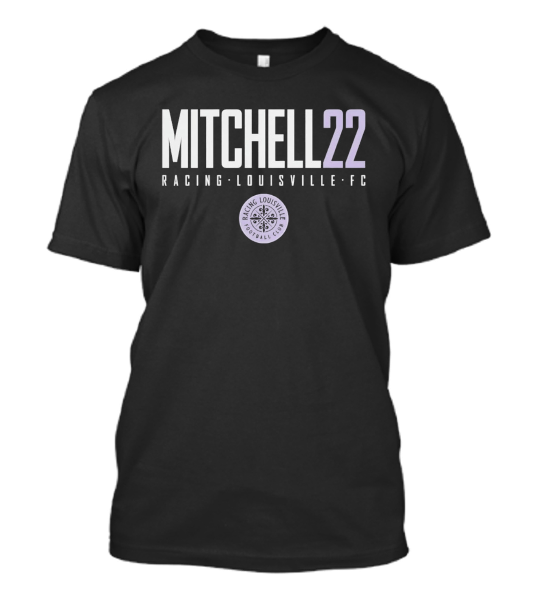 Mitchell 22 Racing Louisville FC Soccer Team Player T-Shirt