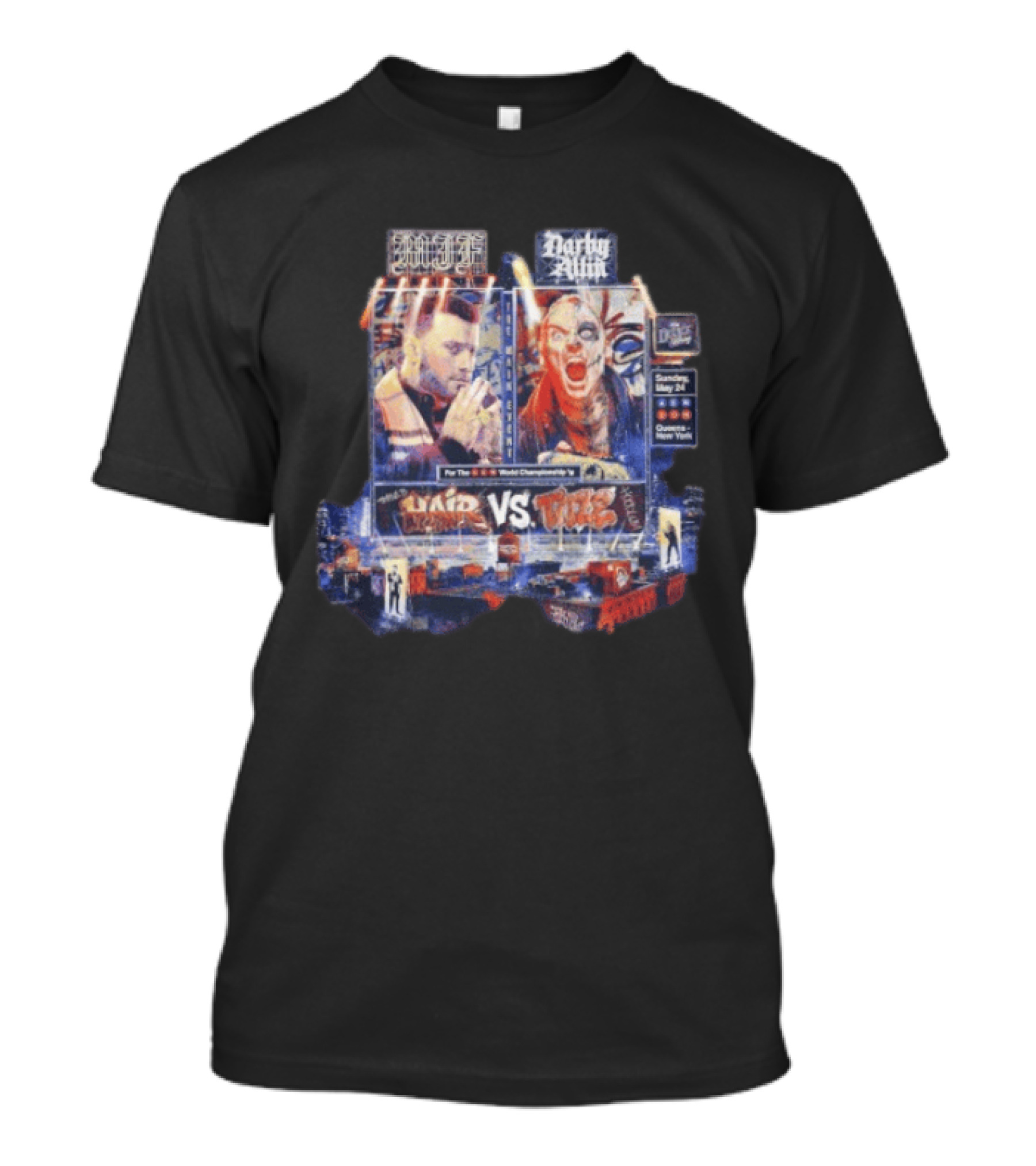 MJF Vs Darby Allin AEW World Championship Double Or Nothing 2026 May 24 Queens New York T-Shirt