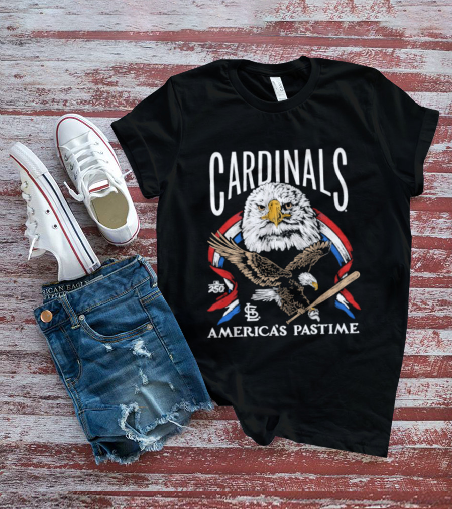 St. Louis Cardinals America's Pastime Bald Eagle Celebration T-Shirt