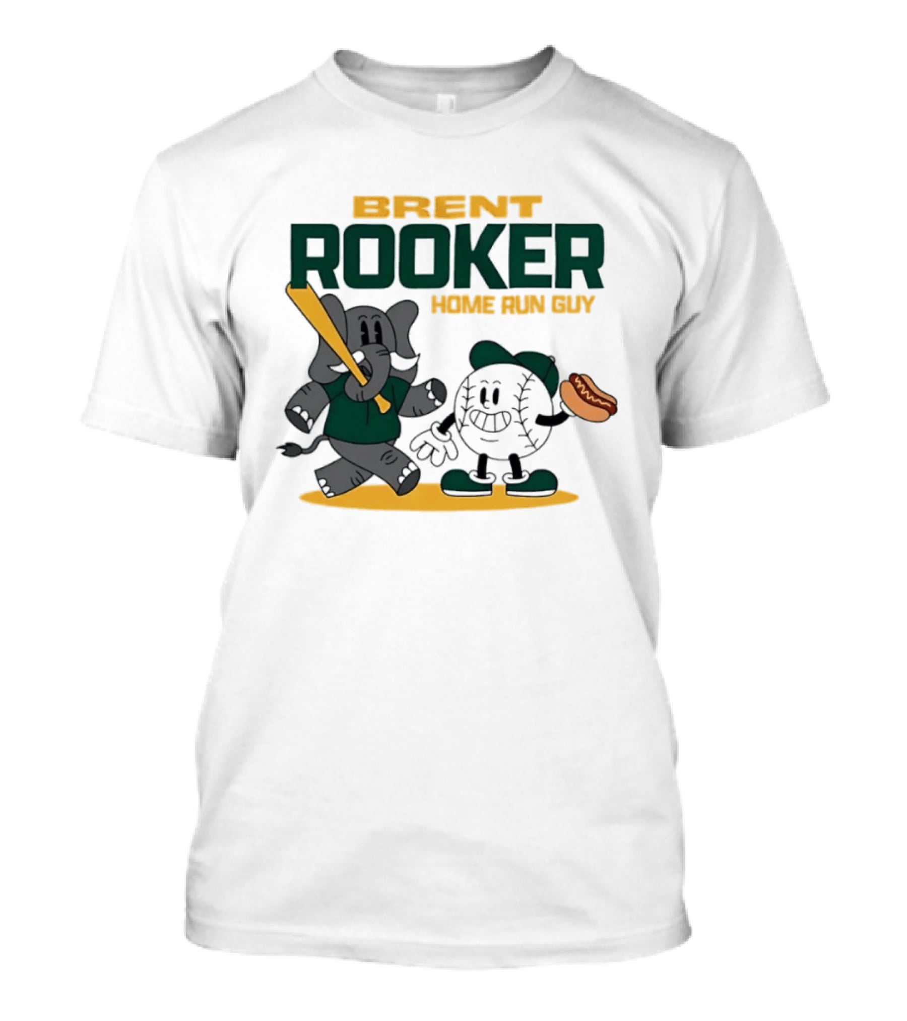 Brent Rooker Oakland Athletics Home Run Guy Elephant Baseball Hotdog T-Shirt