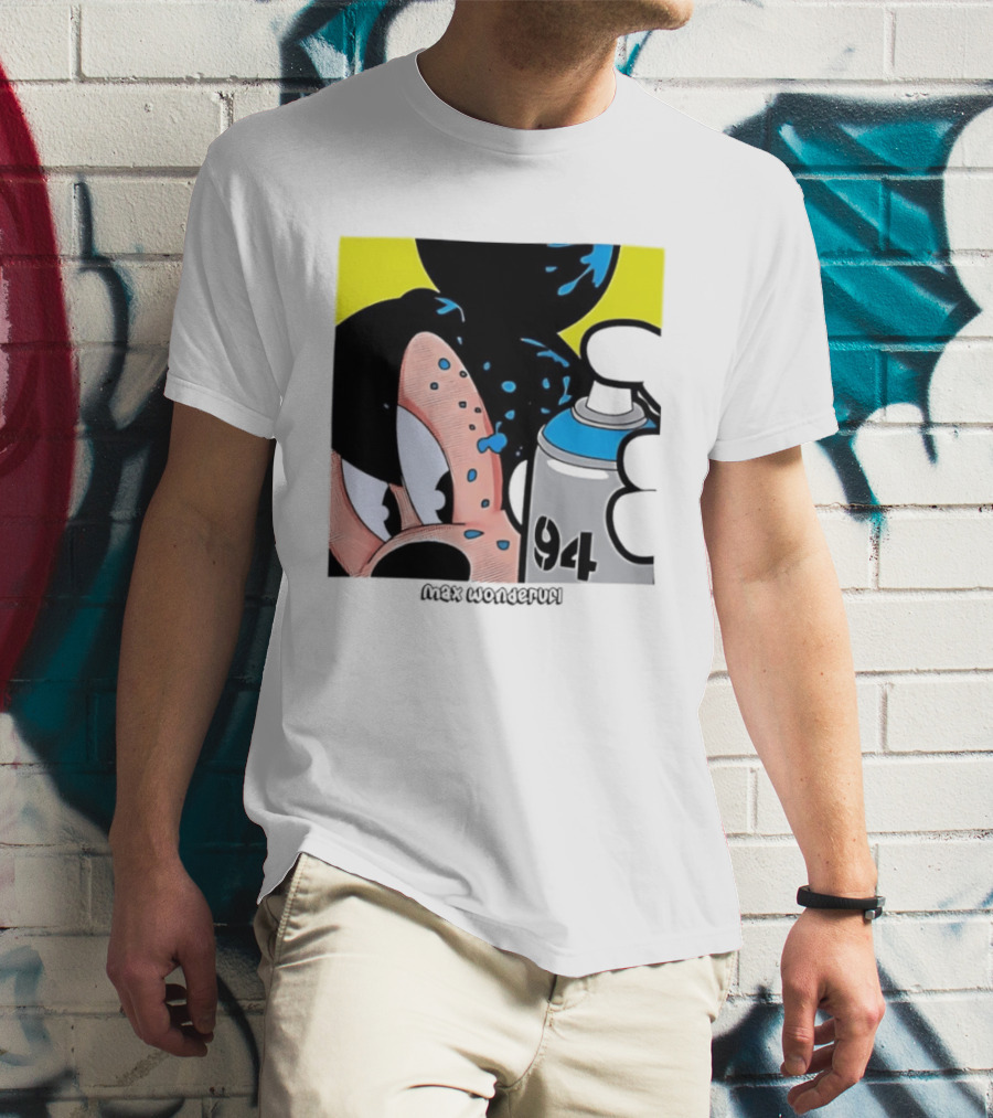 Mickey Mouse Disney Wonderful 84 Spray Paint T-Shirt