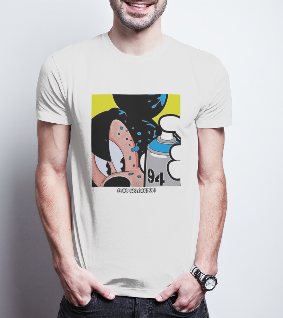 Mickey Mouse Disney Wonderful 84 Spray Paint T-Shirt