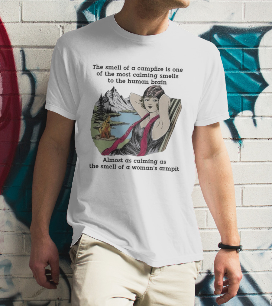 Campfire Calming Scent Vintage Relaxation Nature Bliss T-Shirt