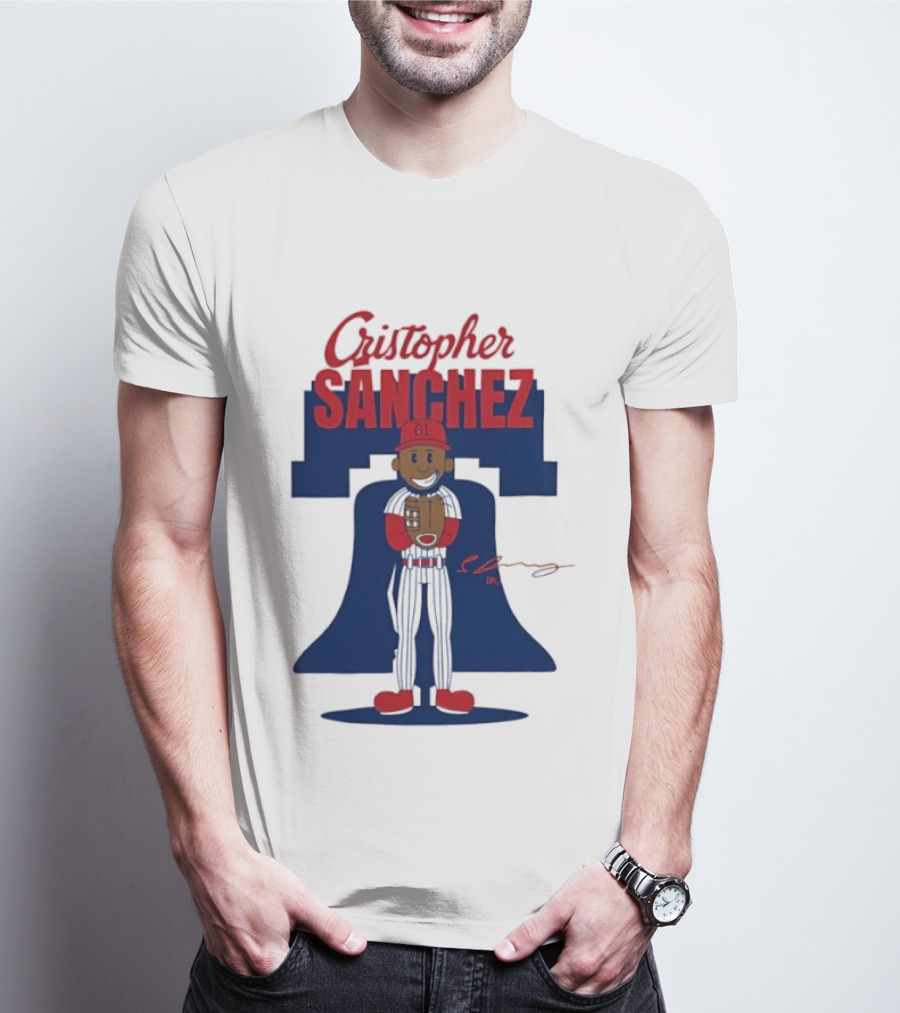 Cristopher Sanchez Philadelphia Phillies MLB Player Number 61 T-Shirt