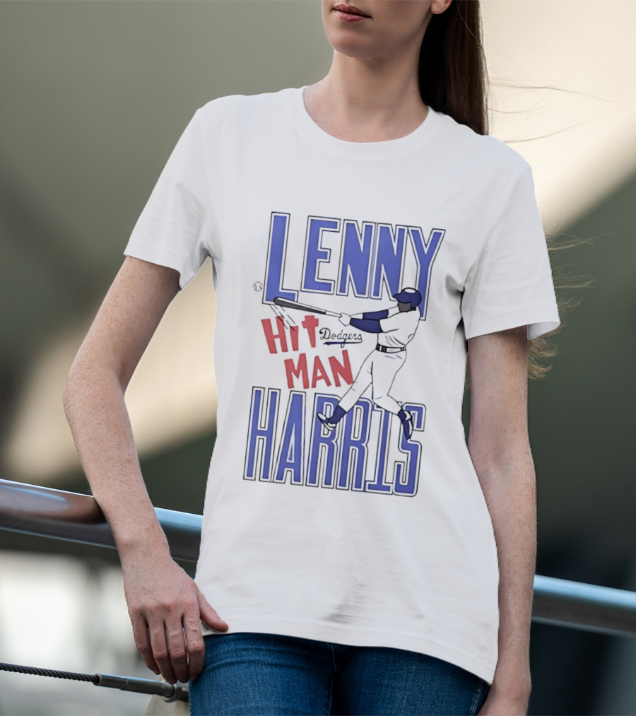 Lenny Harris Dodgers Hit Man Darryl Strawberry T-Shirt