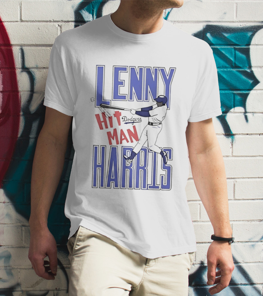 Lenny Harris Dodgers Hit Man Darryl Strawberry T-Shirt