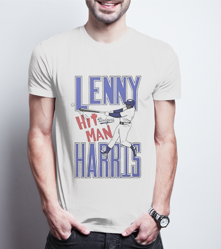 Lenny Harris Dodgers Hit Man Darryl Strawberry T-Shirt
