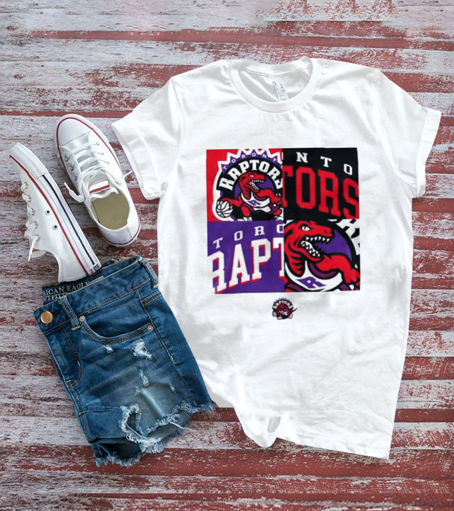 Toronto Raptors NBA Block Team Logo Graphic Raptors Basketball T-Shirt