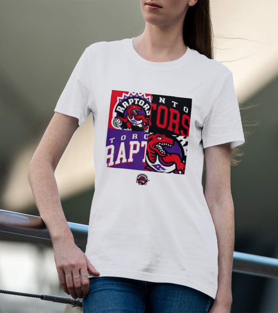 Toronto Raptors NBA Block Team Logo Graphic Raptors Basketball T-Shirt