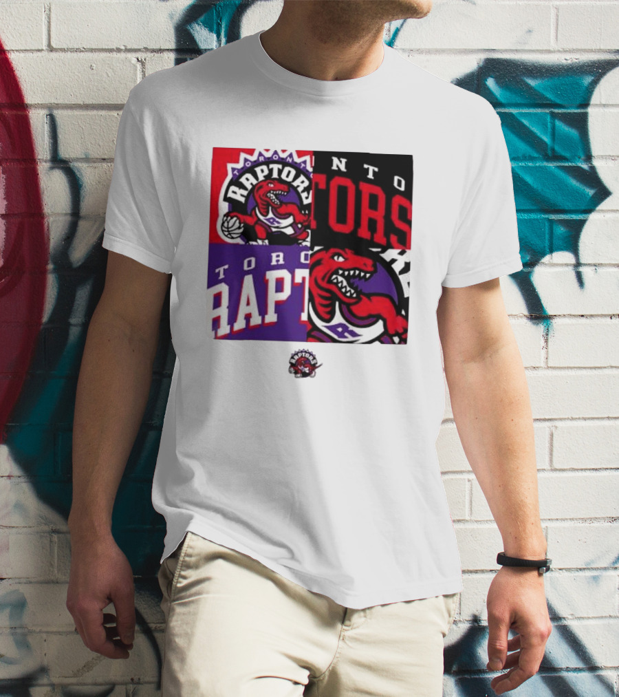 Toronto Raptors NBA Block Team Logo Graphic Raptors Basketball T-Shirt