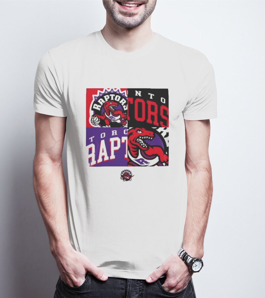 Toronto Raptors NBA Block Team Logo Graphic Raptors Basketball T-Shirt