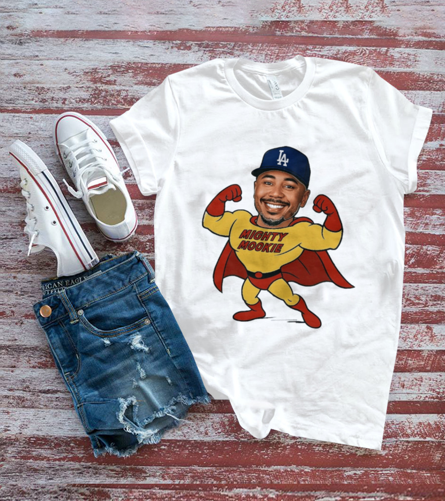 Mookie Betts Los Angeles Dodgers Mighty Mookie Superman T-Shirt