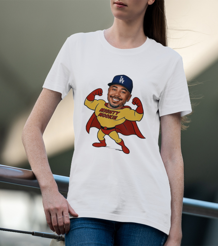 Mookie Betts Los Angeles Dodgers Mighty Mookie Superman T-Shirt