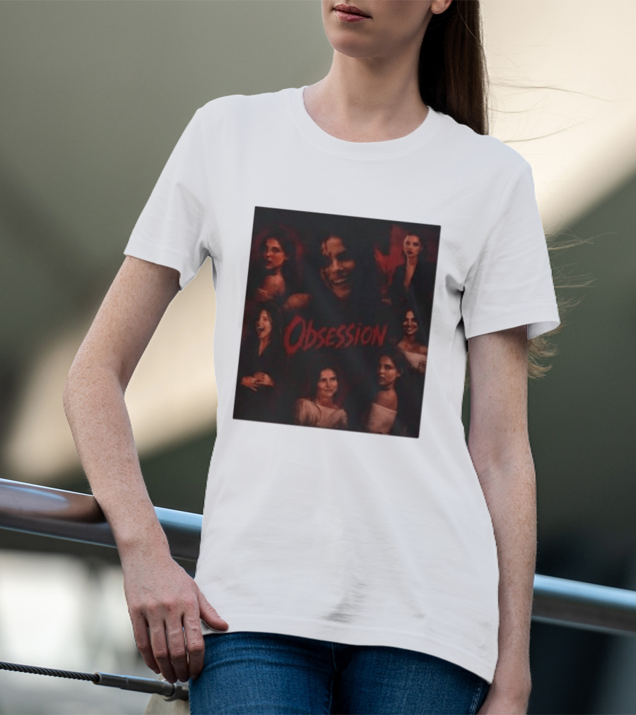Obsession Nikki Multiple Expressions Dark Red Portraits T-Shirt