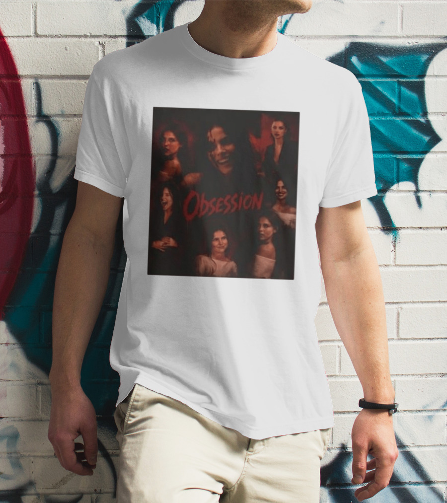 Obsession Nikki Multiple Expressions Dark Red Portraits T-Shirt