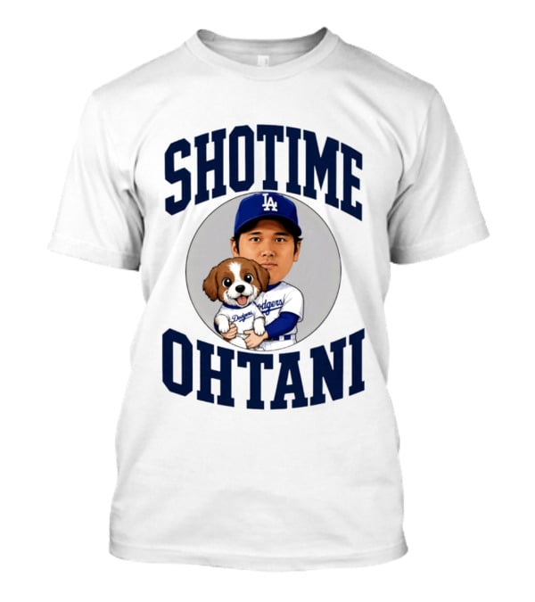 ShoTime Ohtani Los Angeles Dodgers Player With Dog T-Shirt