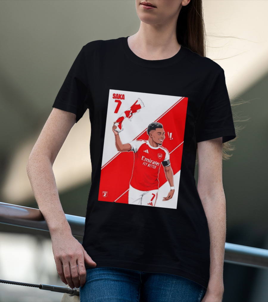 Arsenal F.C. Bukayo Saka 7 Starboy Emirates Fly Better T-Shirt