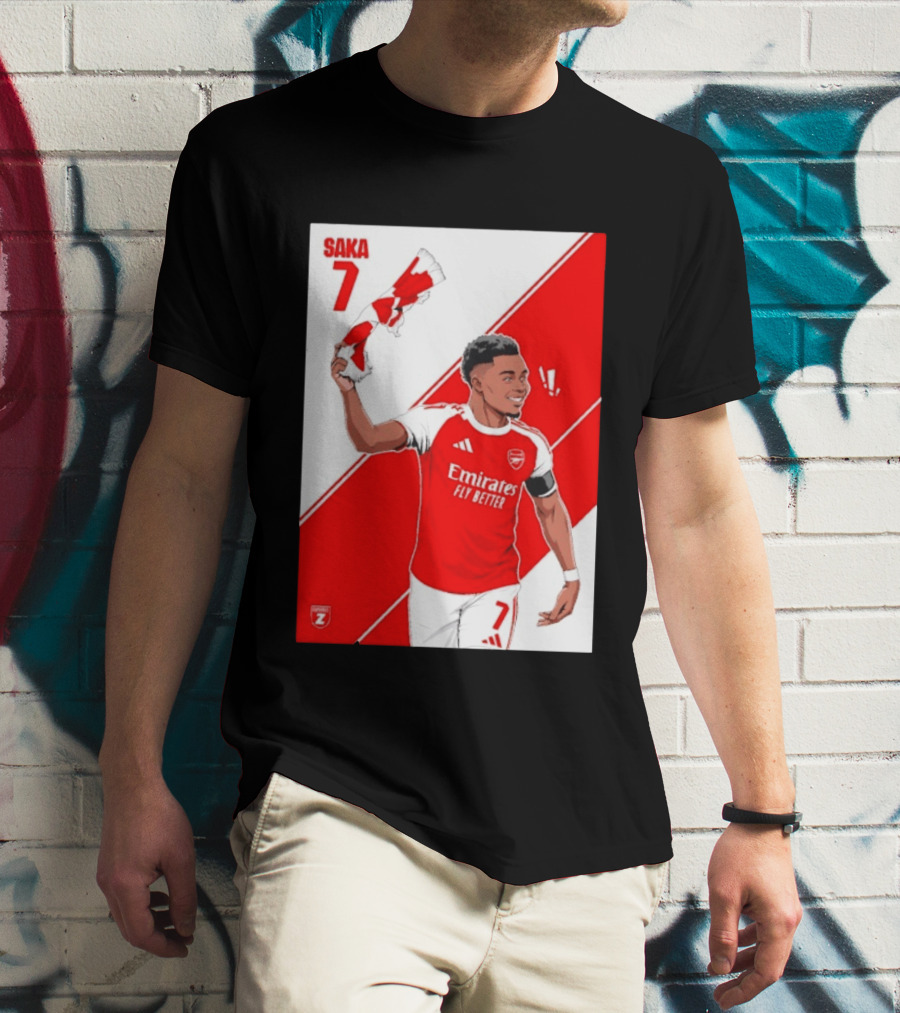Arsenal F.C. Bukayo Saka 7 Starboy Emirates Fly Better T-Shirt