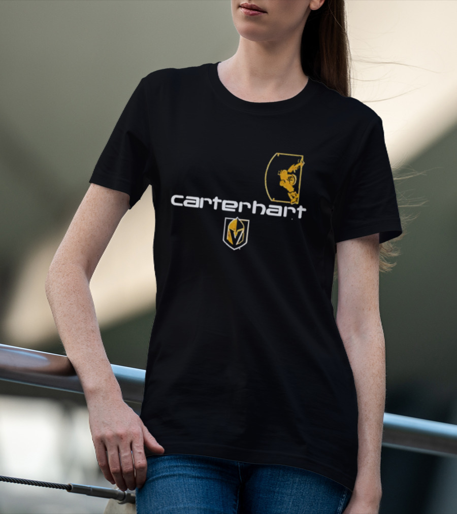 Carter Hart Vegas Golden Knights Goalie Helmet T-Shirt