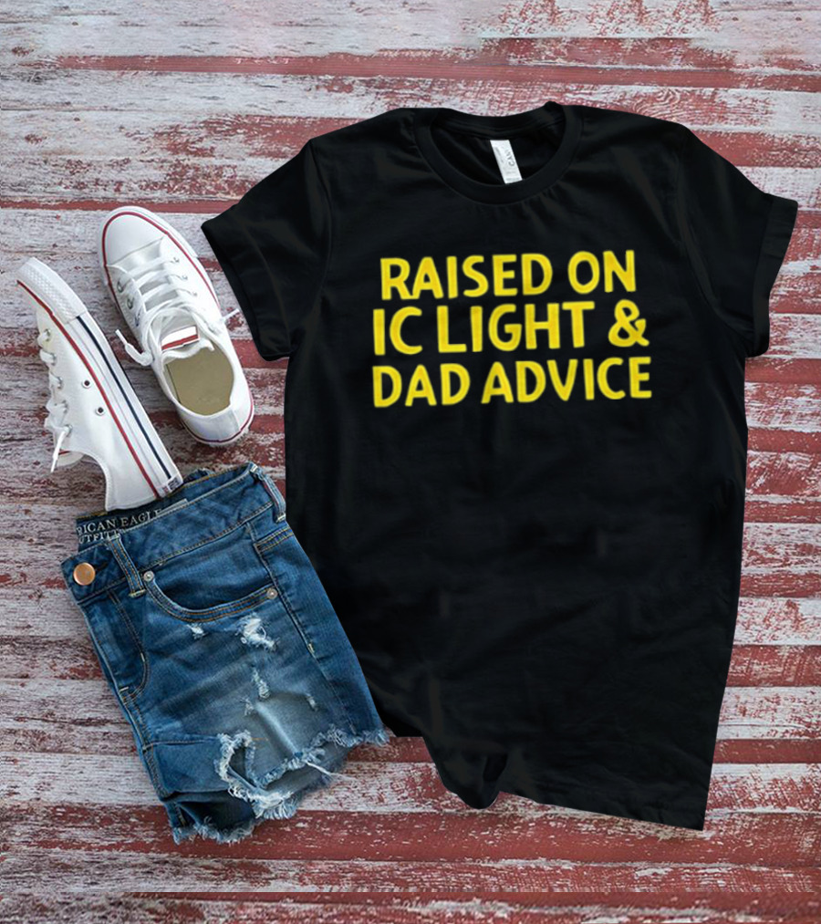 Raised On IC Light & Dad Advice Vintage Yellow Nostalgia T-Shirt