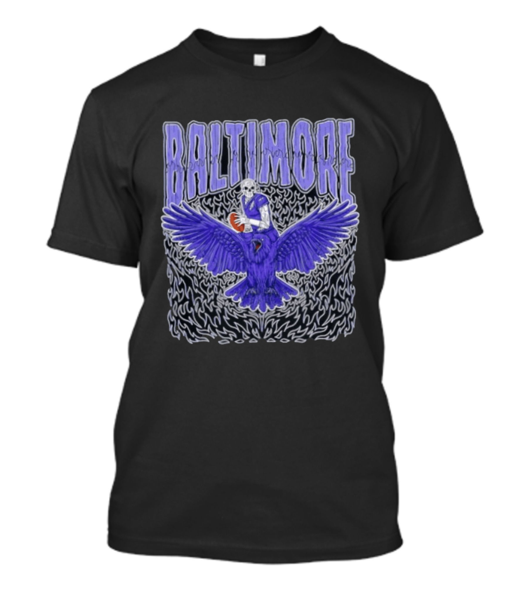 Skeleton Baltimore Ravens Rugby T-Shirt