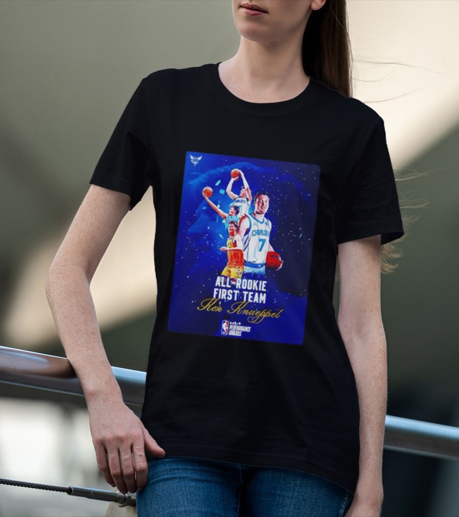 Kon Knueppel Charlotte Hornets All Rookie First Team NBA Performance Awards T-Shirt