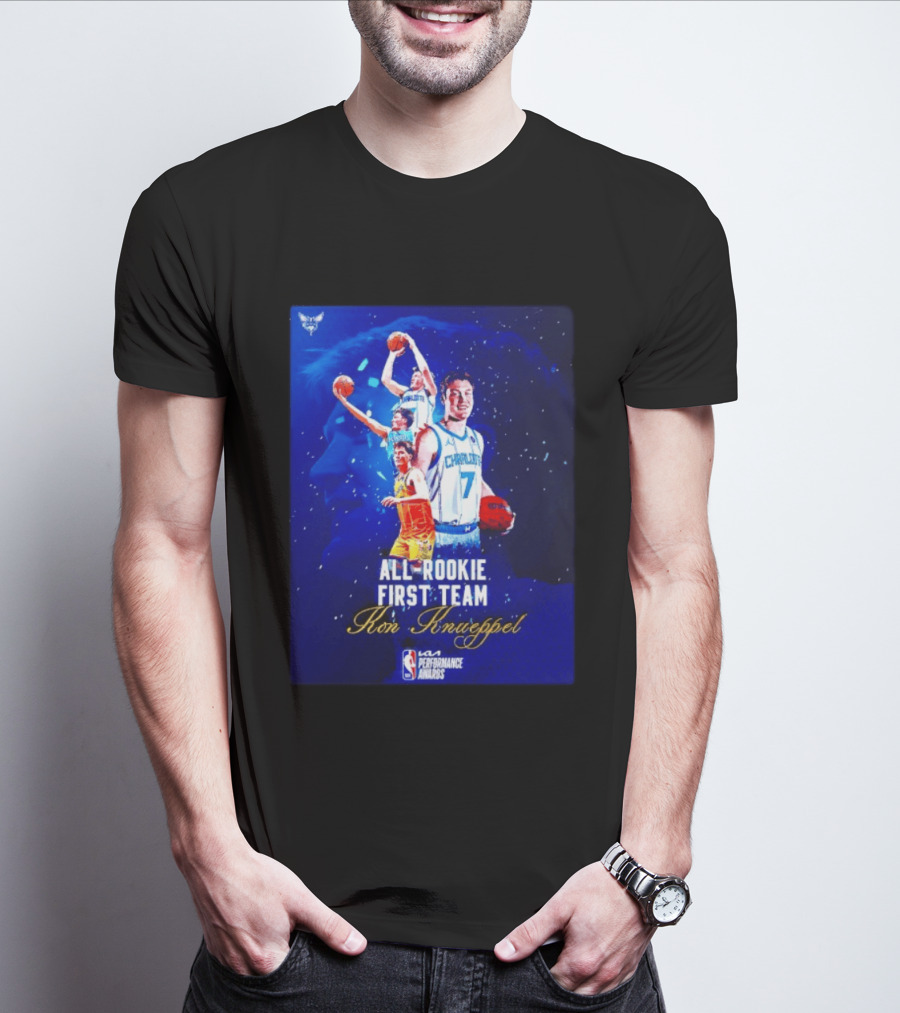 Kon Knueppel Charlotte Hornets All Rookie First Team NBA Performance Awards T-Shirt