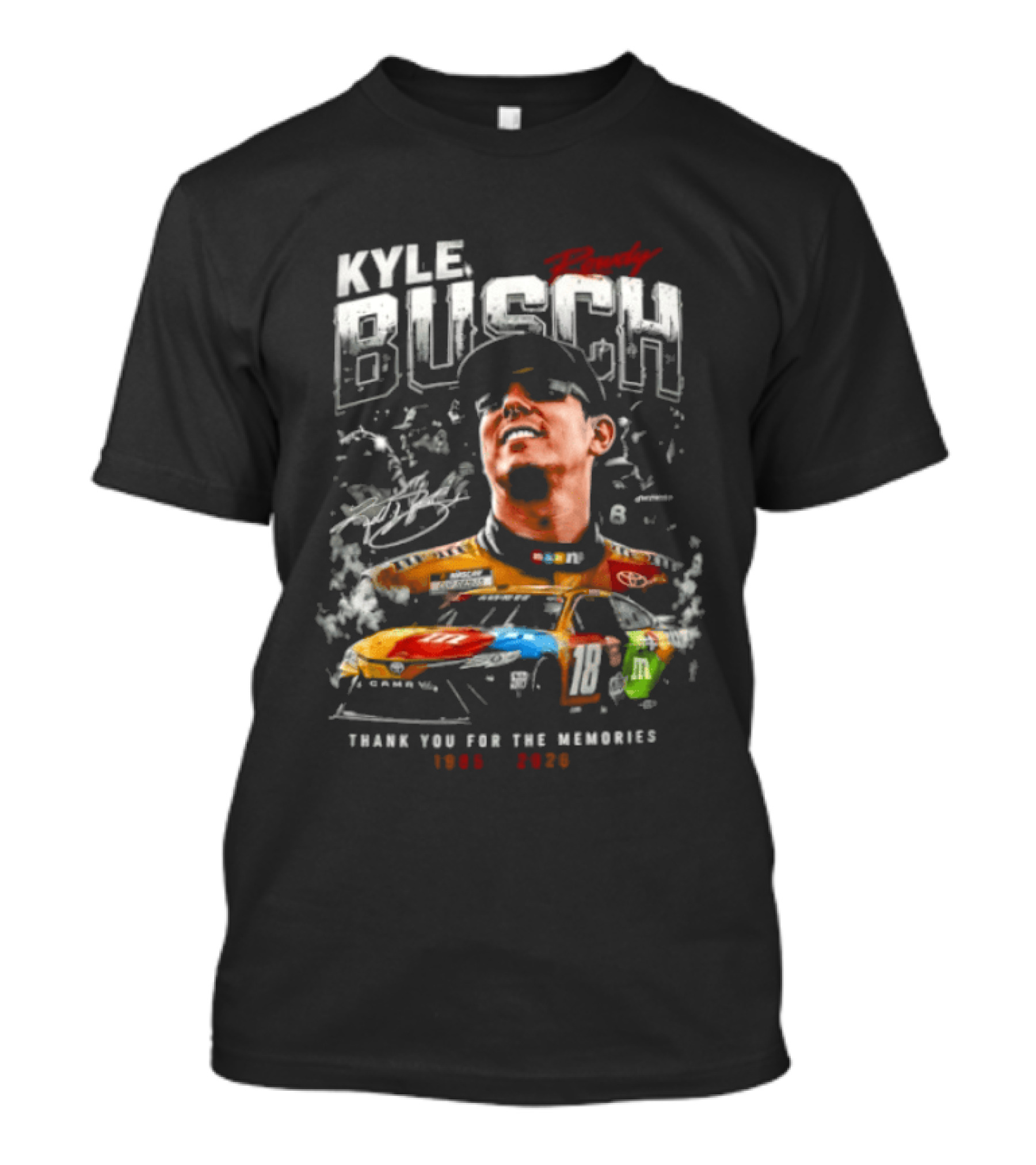 Kyle Busch 1985 2026 Thank You For The Memories Racing Legend T-Shirt