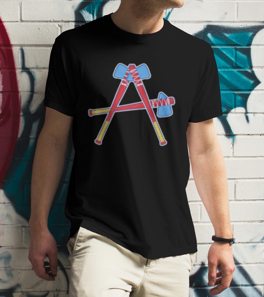 Atlanta Braves Tomahawk A Baseball T-Shirt