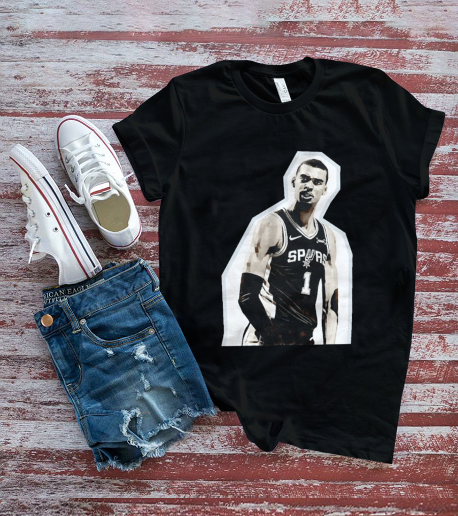 Victor Wembanyama Spurs Number 1 Basketball Jersey T-Shirt