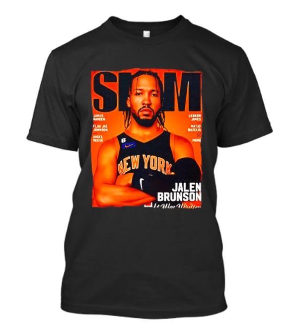 Slam Magazine New York Jalen Brunson Basketball T-Shirt