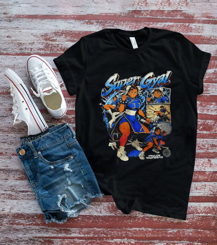Super Gyal Chun Li Taylor Townsend Tennis Video Game T-Shirt