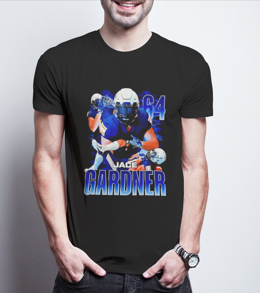 Jace Gardner 64 Football Lightning Sports T-Shirt