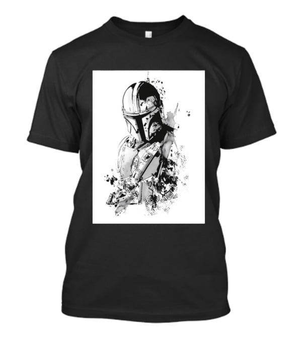 Star Wars The Mandalorian Din Djarin Bounty Hunter Beskar Armor Series T-Shirt