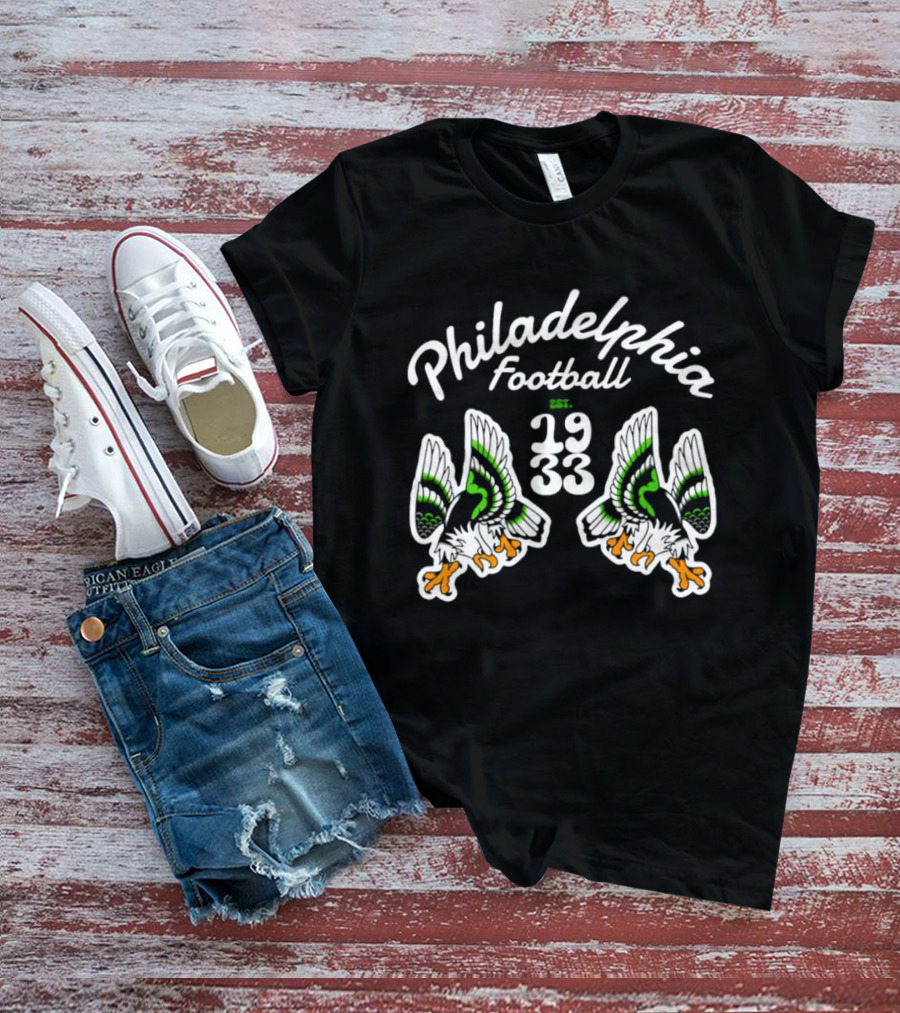 Philadelphia Eagles Football Est 1933 Twin Eagles T-Shirt