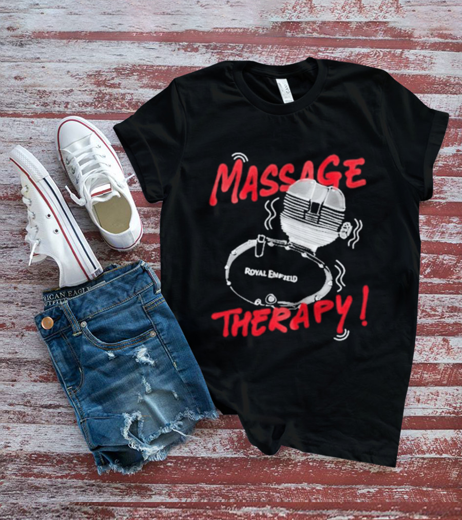 Srinivas Ganesh Royal Enfield Massage Therapy T-Shirt