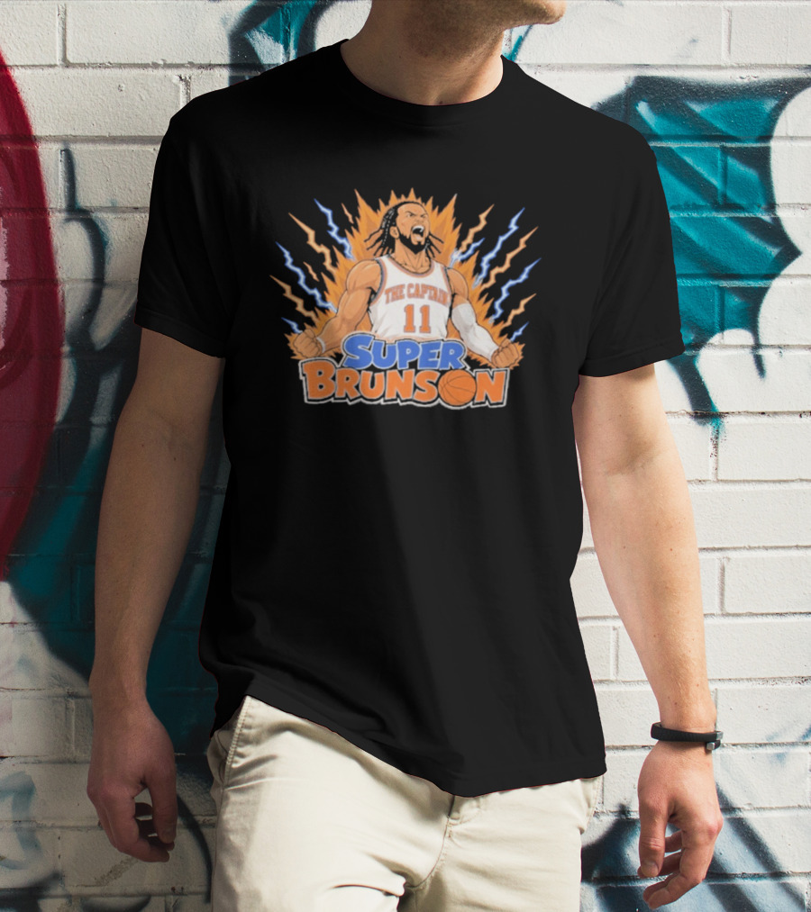 The Captain Super Brunson New York Knicks Jalen Brunson 11 T-Shirt