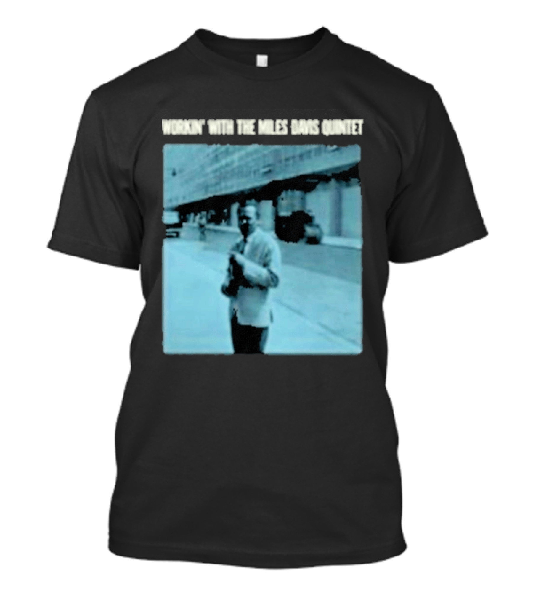 Workin' Miles Davis Quintet Blue Album Cover Streetscape T-Shirt