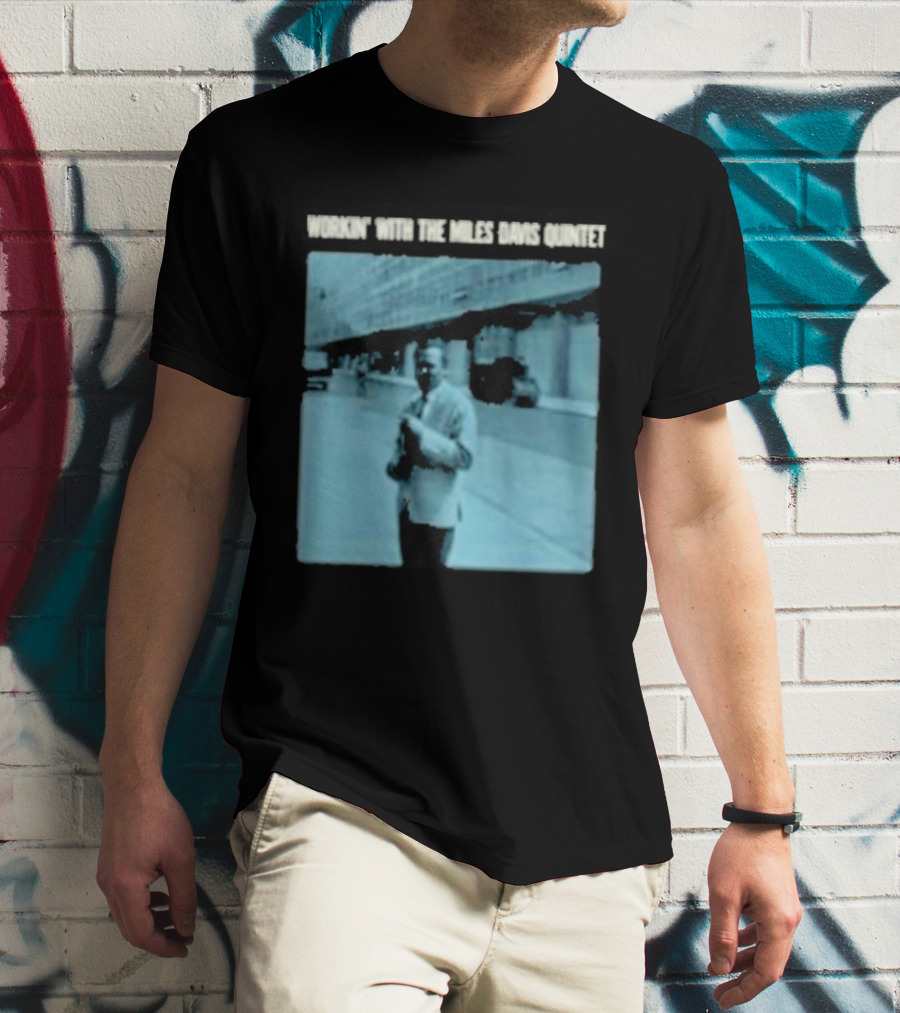 Workin' Miles Davis Quintet Blue Album Cover Streetscape T-Shirt