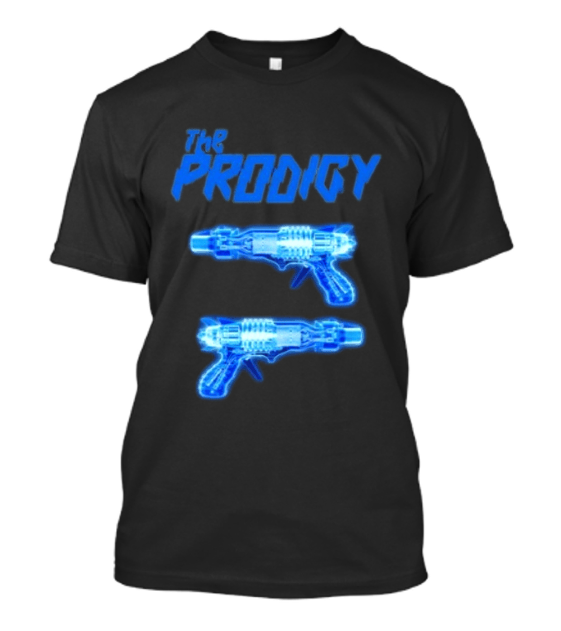 The Prodigy Raygun X Ray 26 Tour Blue Neon Guns T-Shirt