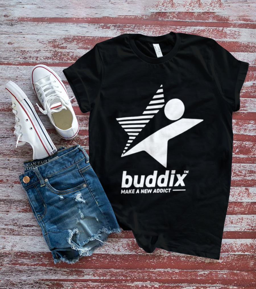 Buddix Make A New Addict Star And Sphere T-Shirt