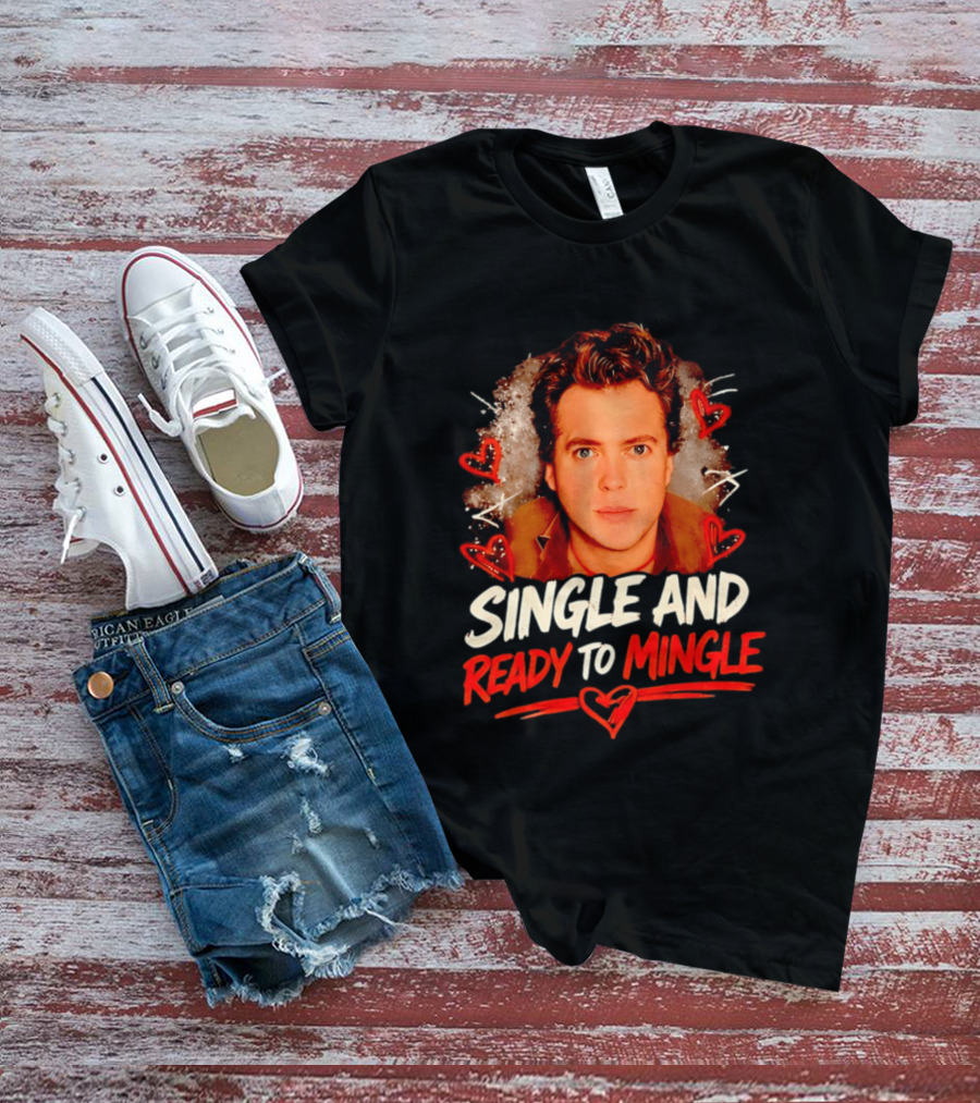 Donovan Patton Single And Ready To Mingle Romantic Heart T-Shirt