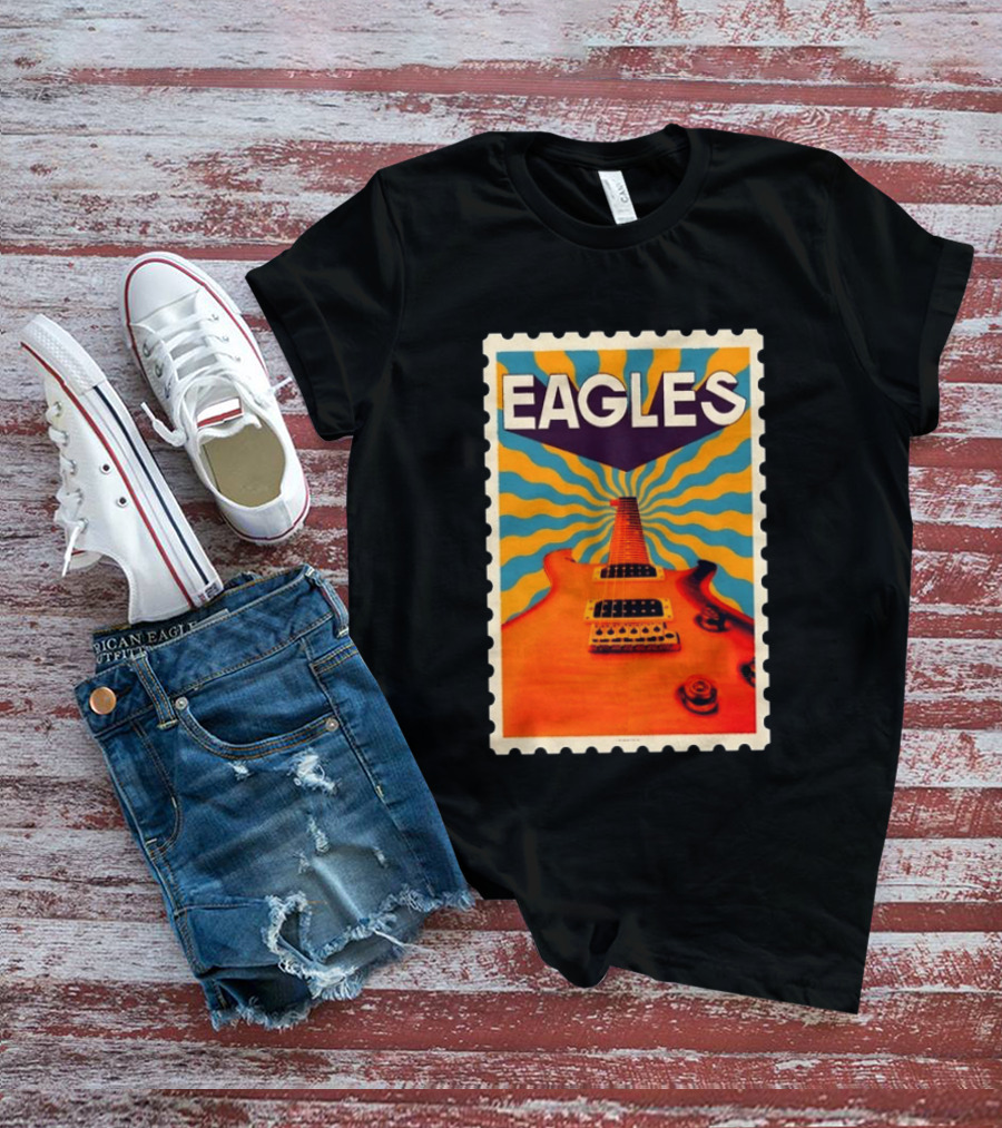 Eagles May 2026 Tour US Psychedelic Guitar Visual T-Shirt