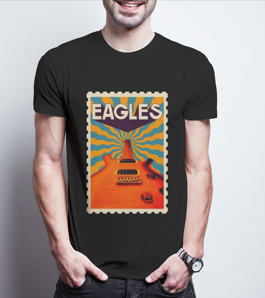 Eagles May 2026 Tour US Psychedelic Guitar Visual T-Shirt