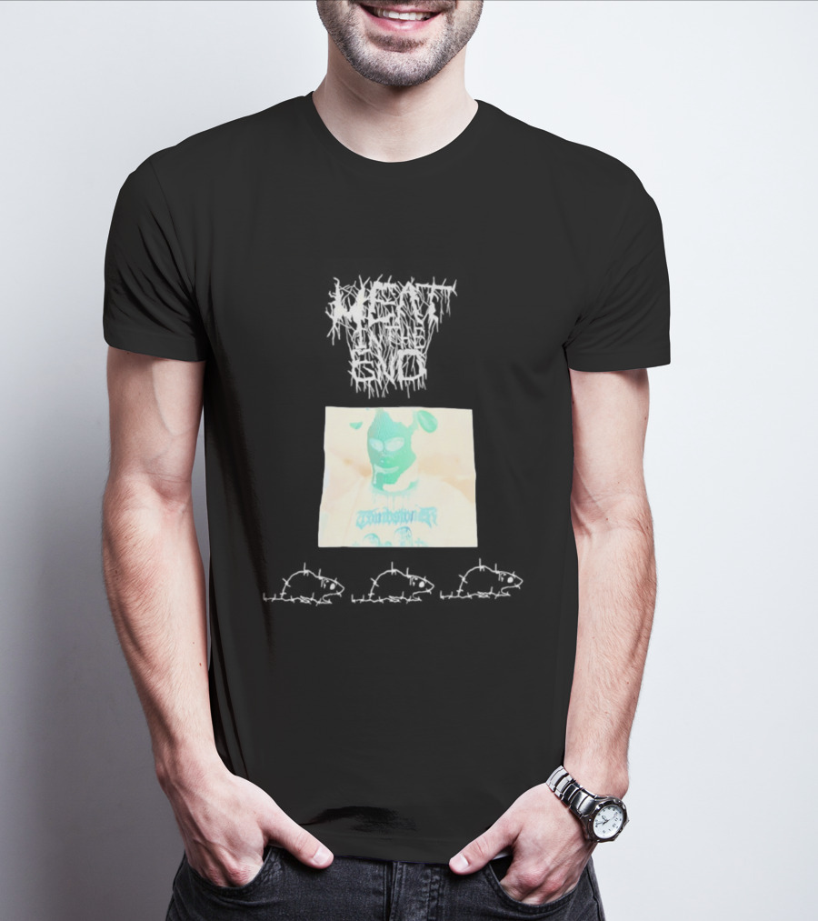 Windbreaker Rat Meat In The End Mysterious Masked Figure T-Shirt