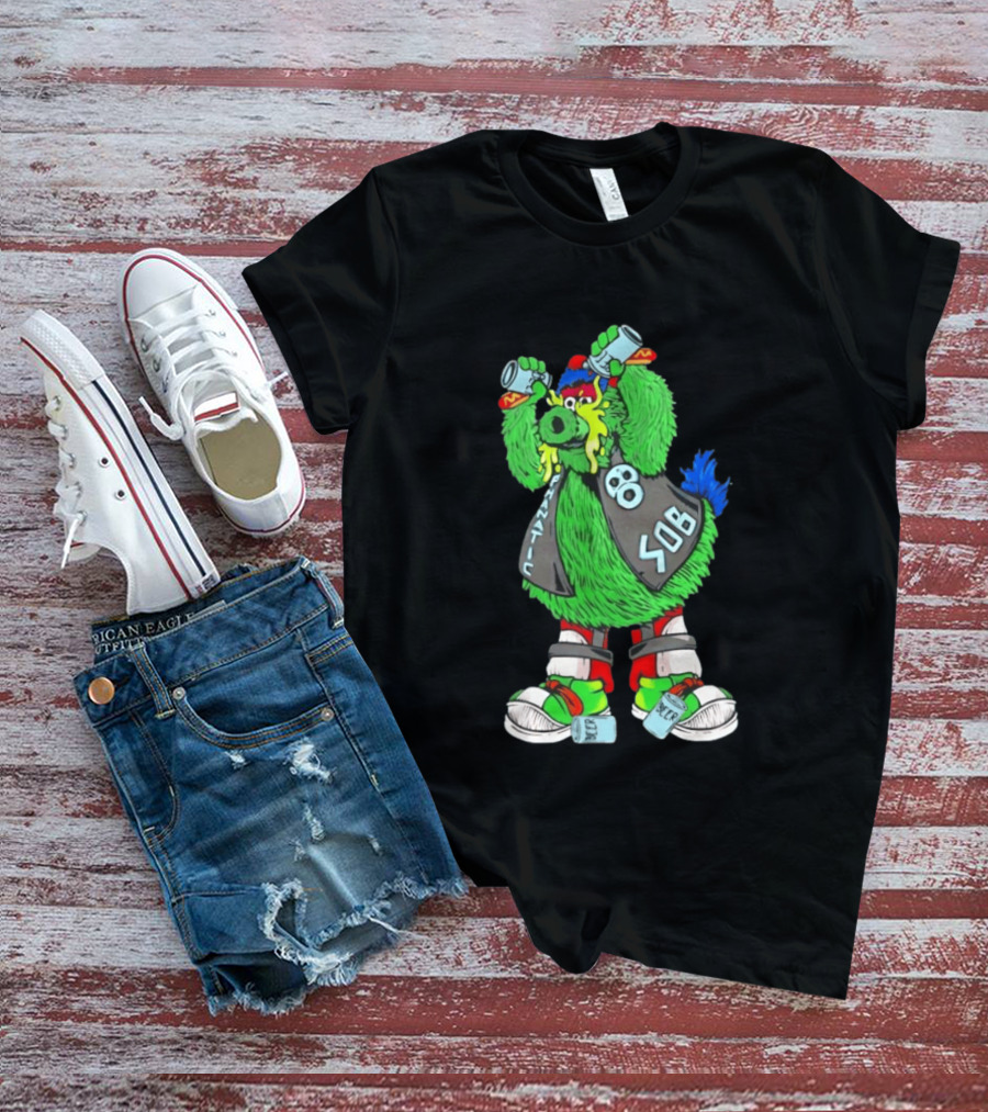 Stone Cold Phanatic Philadelphia Phillies SOB Fanatic Beer Drinking 3:16 T-Shirt