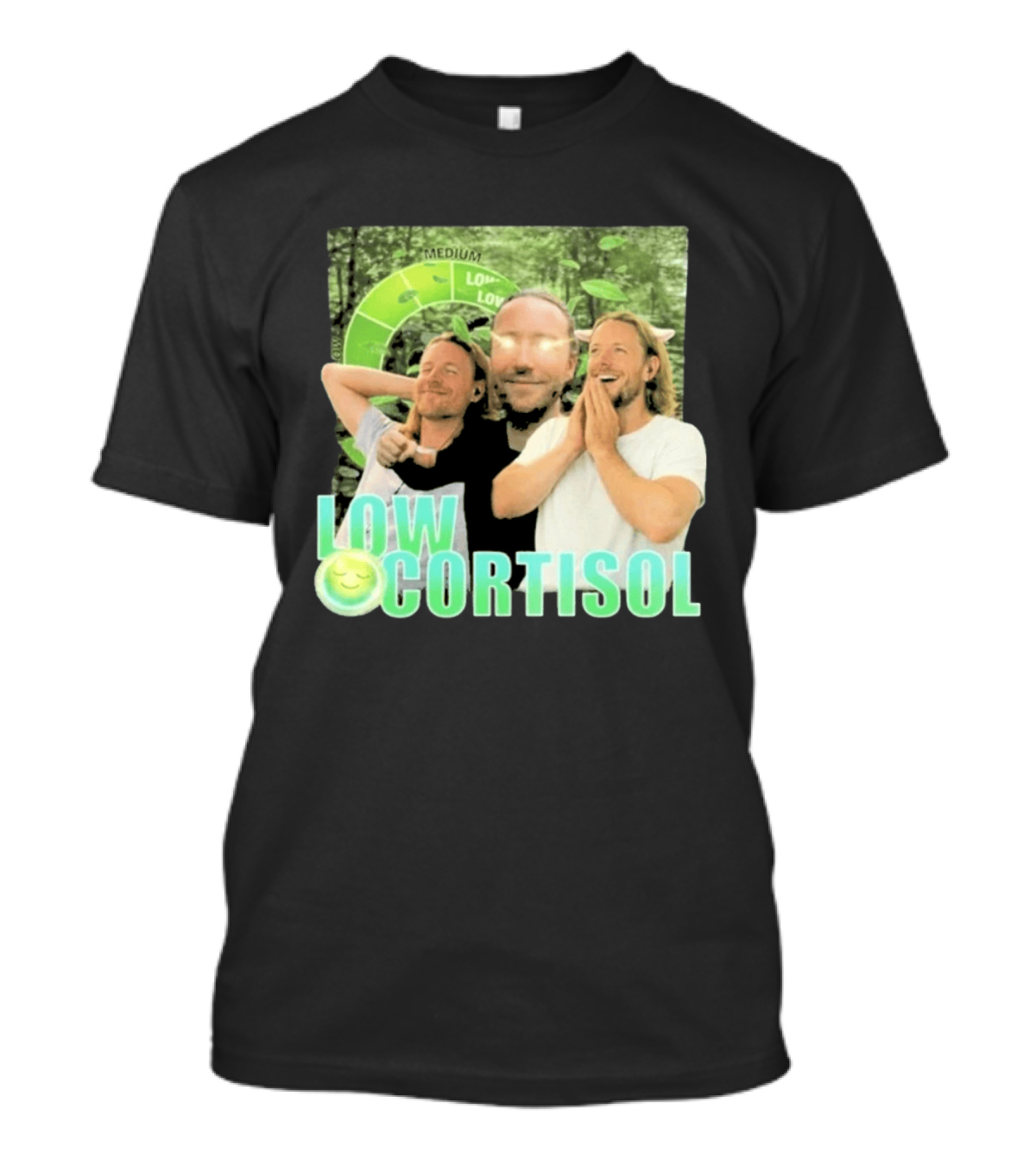 Low Low Cortisol Meme Happy Vibes 2026 T-Shirt