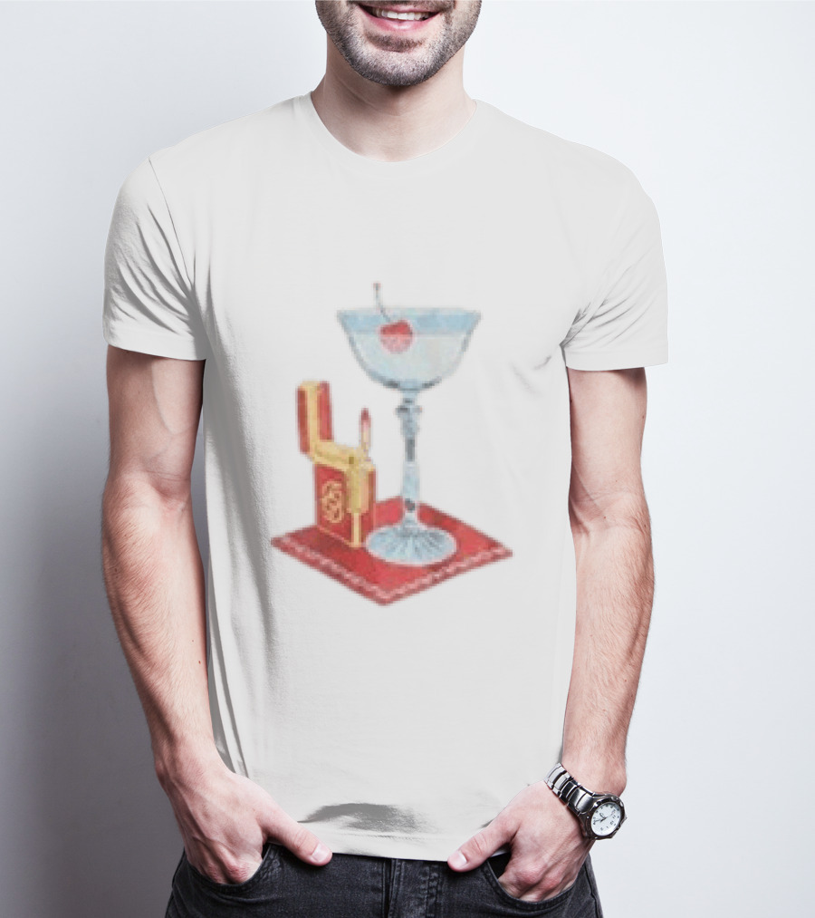 Adrien Rabiot Drole De Monsieur Martini Cocktail With Lighter T-Shirt