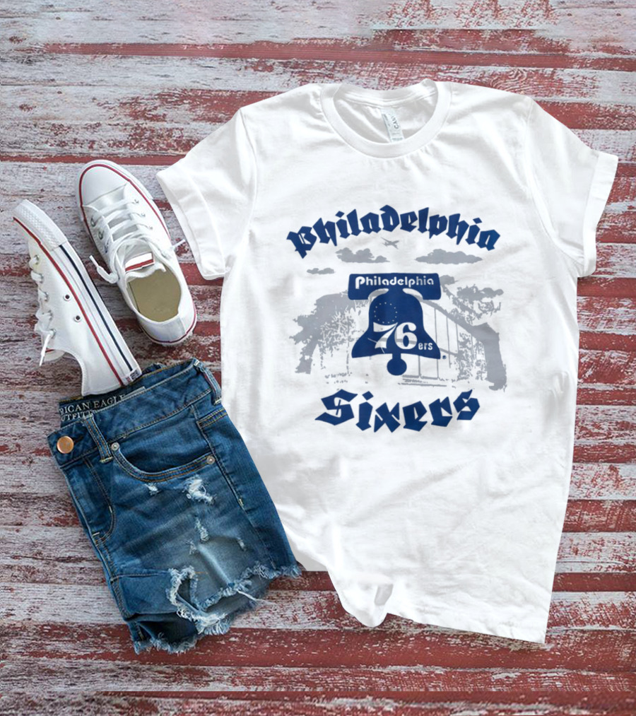 Philadelphia 76 Sixers Liberty Bell 76ers Basketball T-Shirt