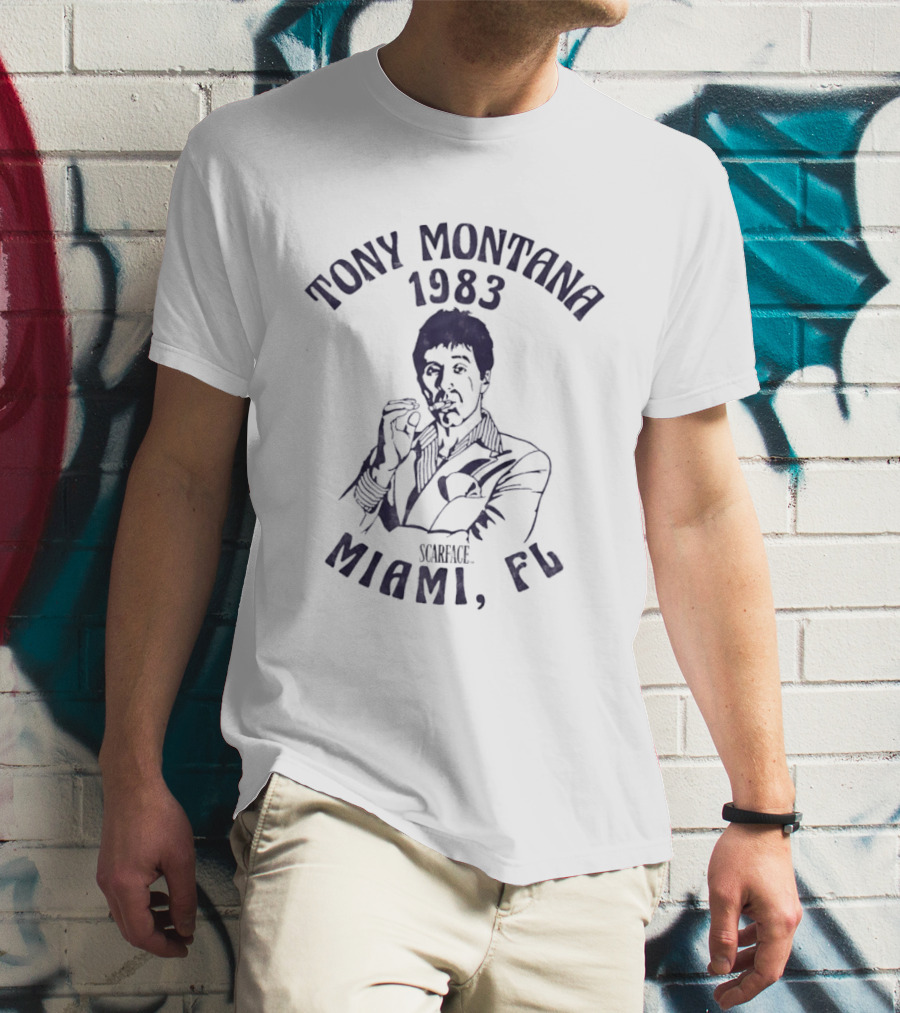Tony Montana 1983 Scarface Miami FL T-Shirt
